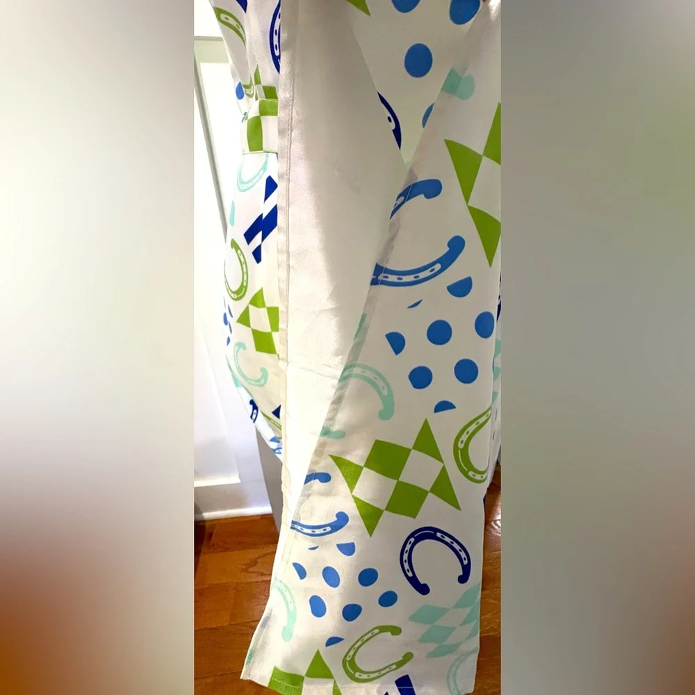 * NEW * 🏇 Vineyard Vines Horseshoe Patchwork Lined Kentucky Derby Dress Size 2 - Picture 7 of 16